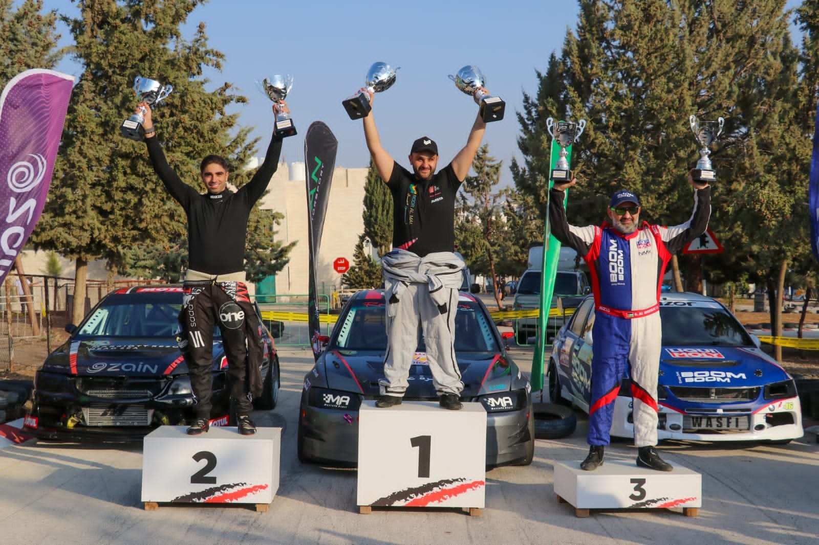 عطاري أولا وجويحان ثانيا ووريكات ثالثا في الجولة الأخيرة من بطولة الأردن لسباقات السرعة ‏