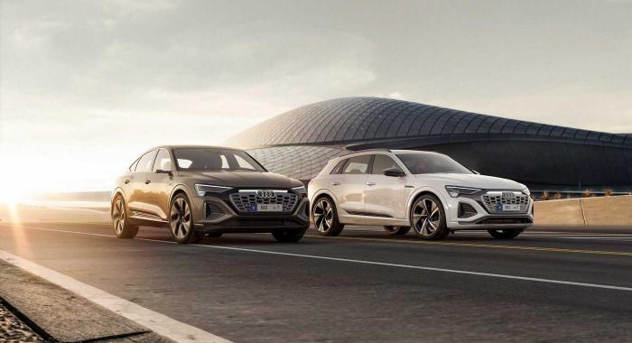 طرح سيارة Audi Q8 e-tron الجديدة في الشرق الأوسط