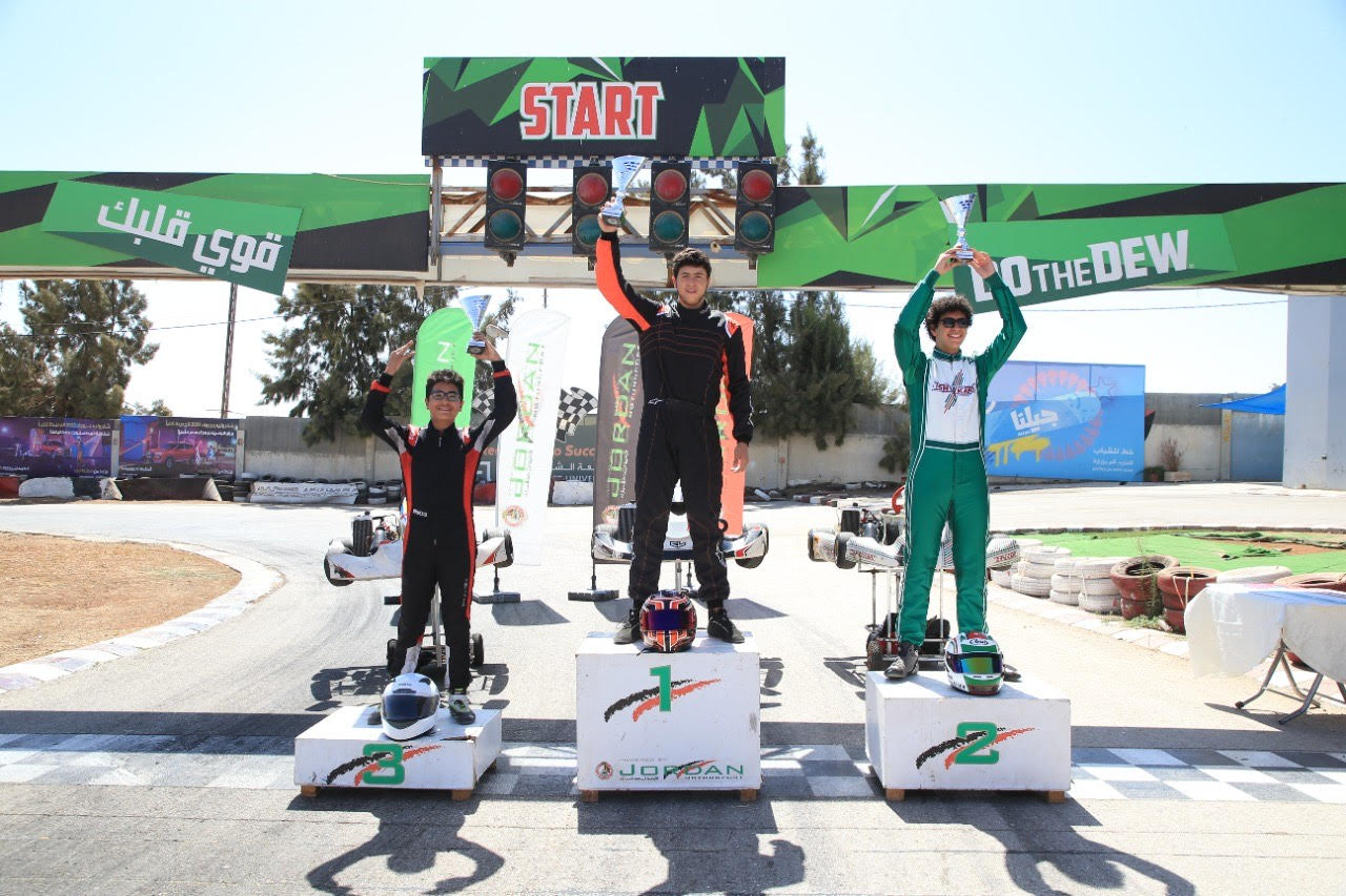 فريج بطلا للأردن لسباقات الكارتينغ وأبو دبرة يفوز بالسباق الخامس وناشخو يمثل الأردن في بطولة العالم 